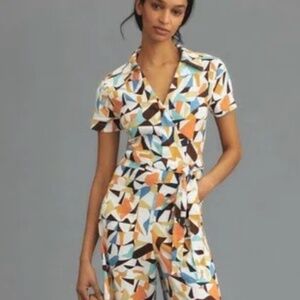 Anthropologie Colette Wide Leg Jumpsuit Size 16